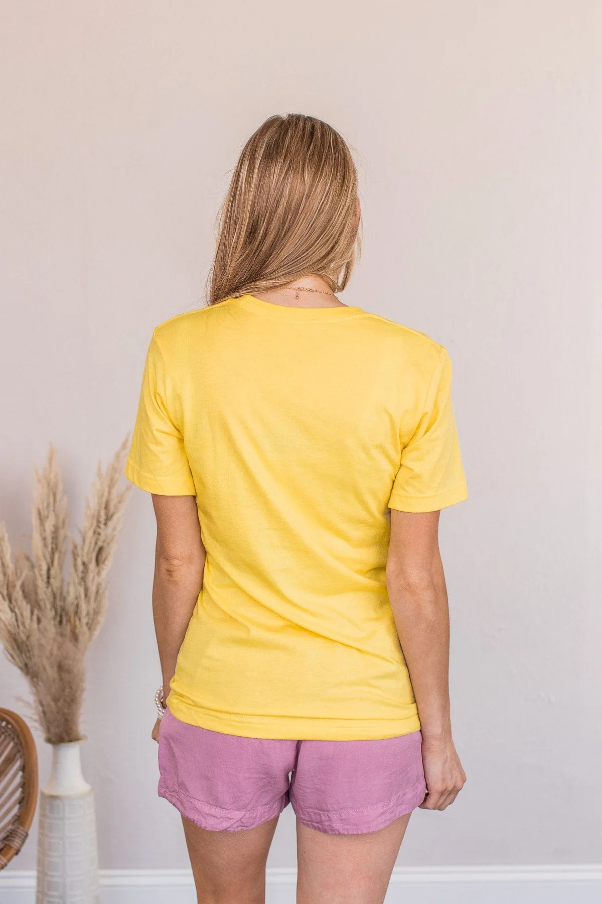 Graphic Tee Girl Mom Yellow