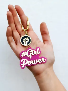 Empowering Girl Keychain Bag Accessory