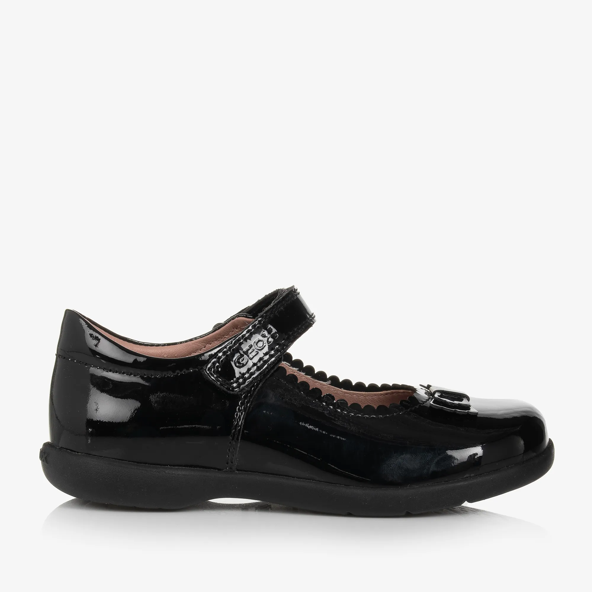 Girls Black Patent Leather Pumps