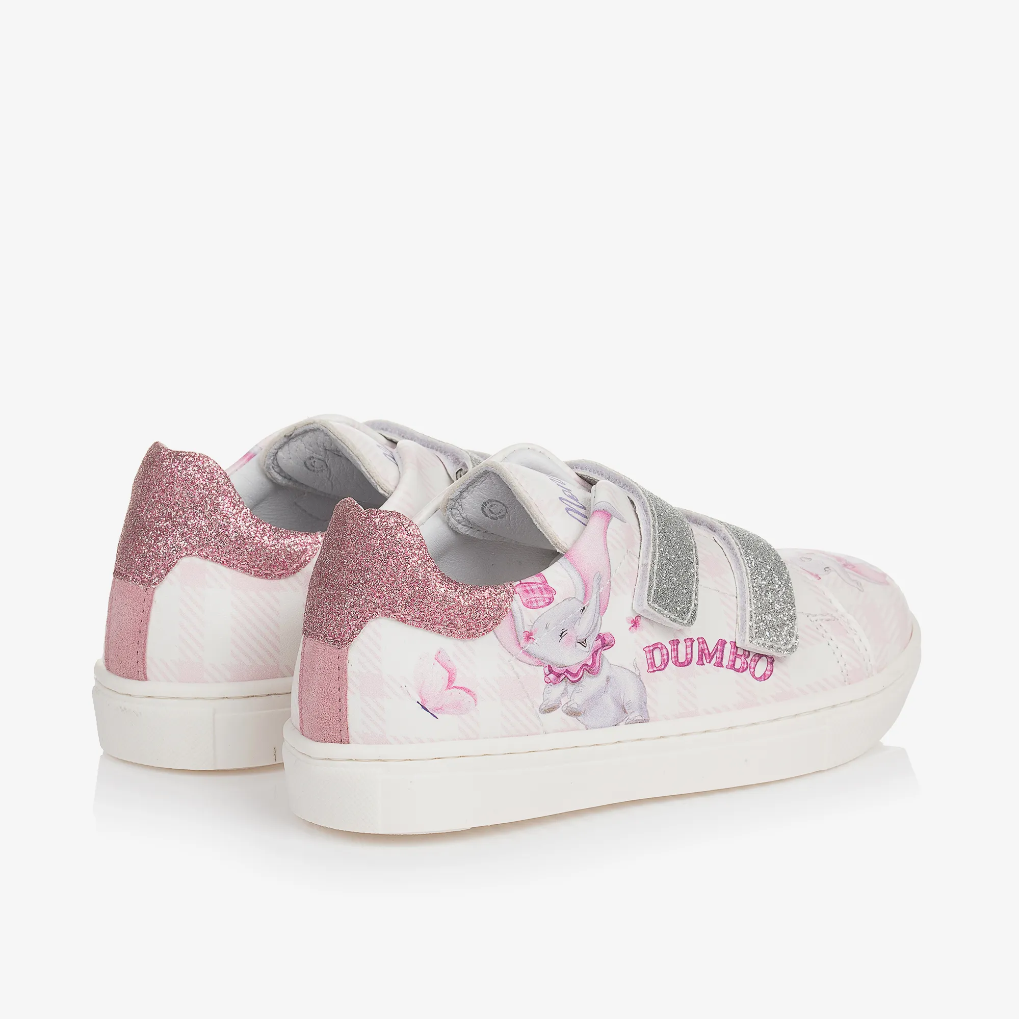 Girls Pink Disney Velcro Trainers