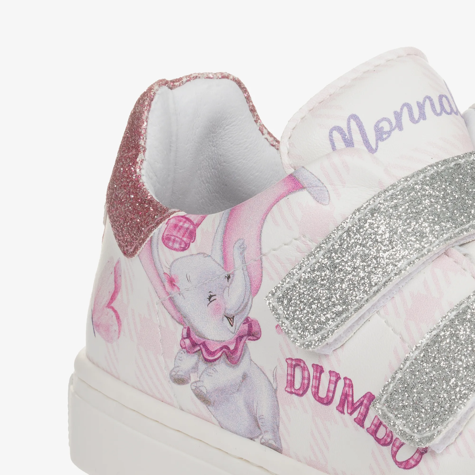 Girls Pink Disney Velcro Trainers