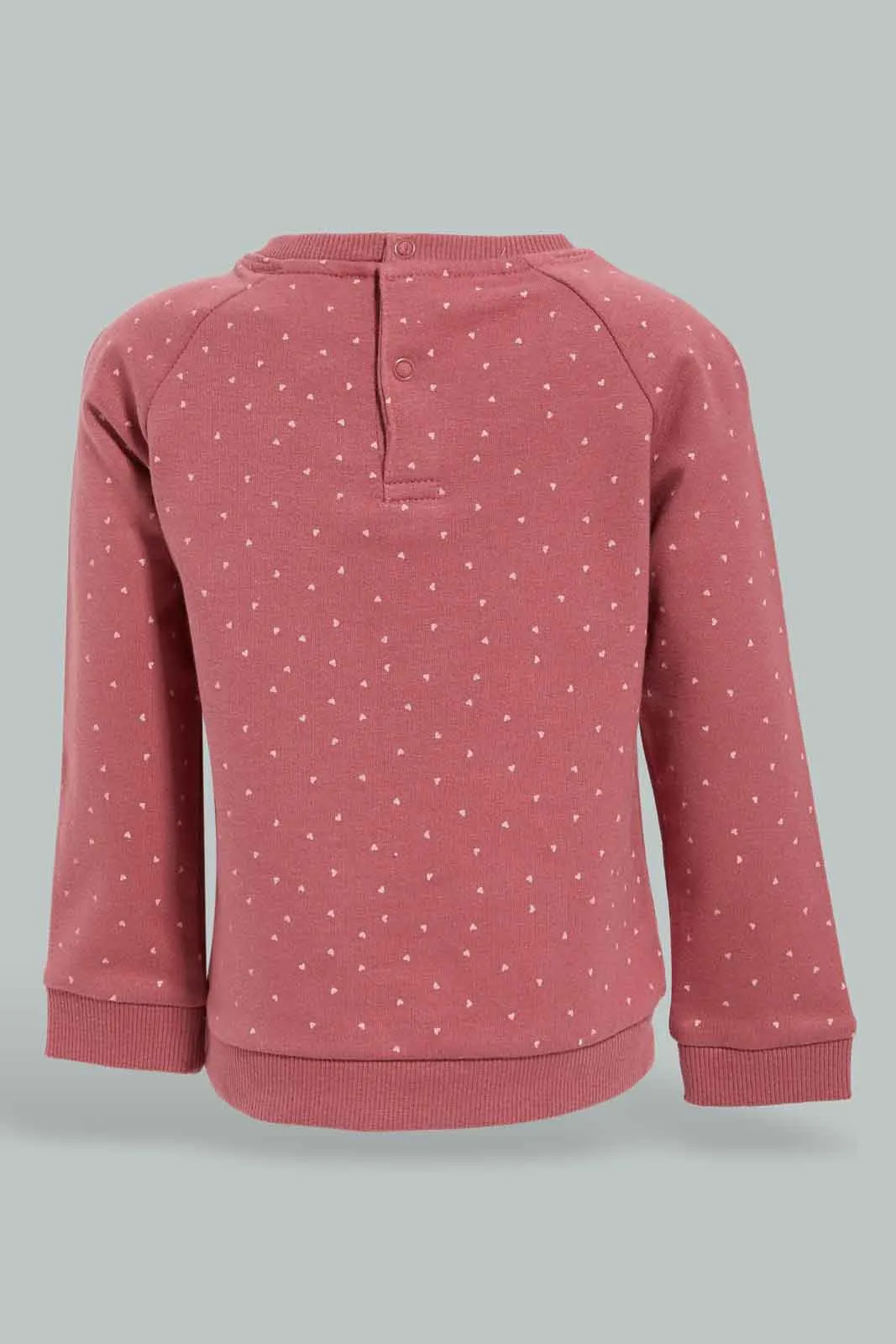 Girls Pink Embellished Sweatshirt