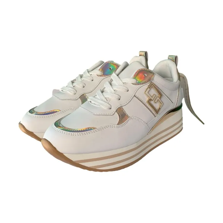 Gold & Gold GB833 Women's Sneakers White Gold