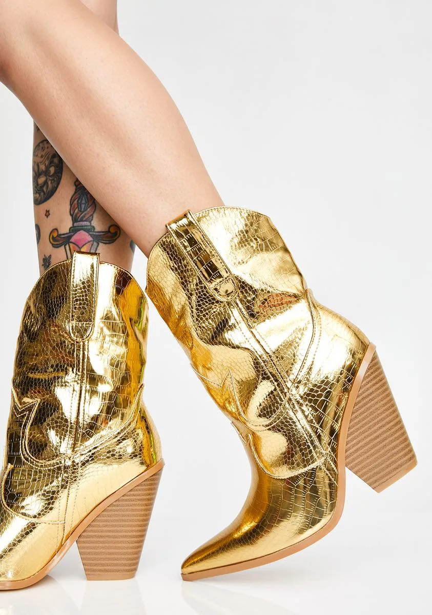 Gold Rush Cowboy Boots-