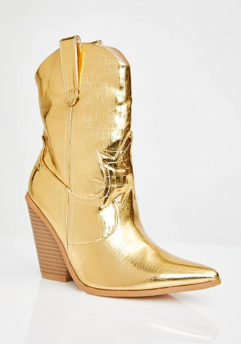 Gold Rush Cowboy Boots-