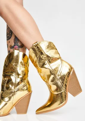 Gold Rush Cowboy Boots-