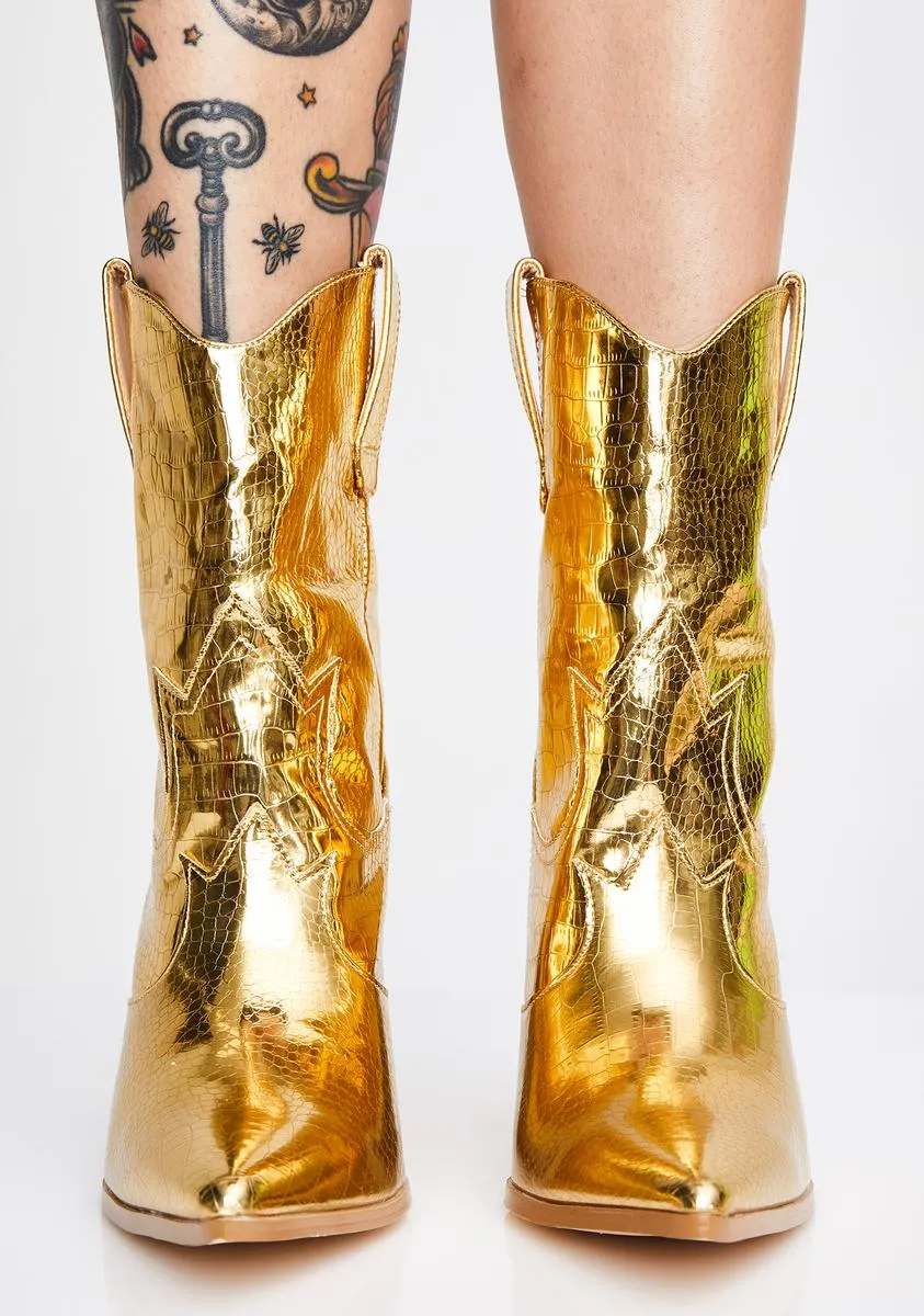 Gold Rush Cowboy Boots-