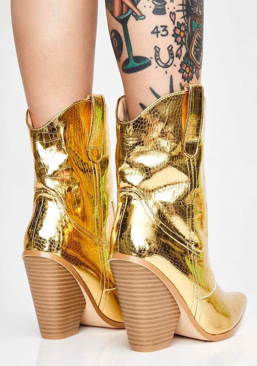 Gold Rush Cowboy Boots-