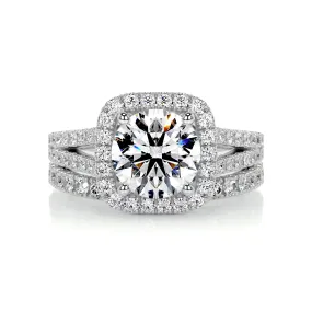 Grace Diamond Bridal Set -18K White Gold