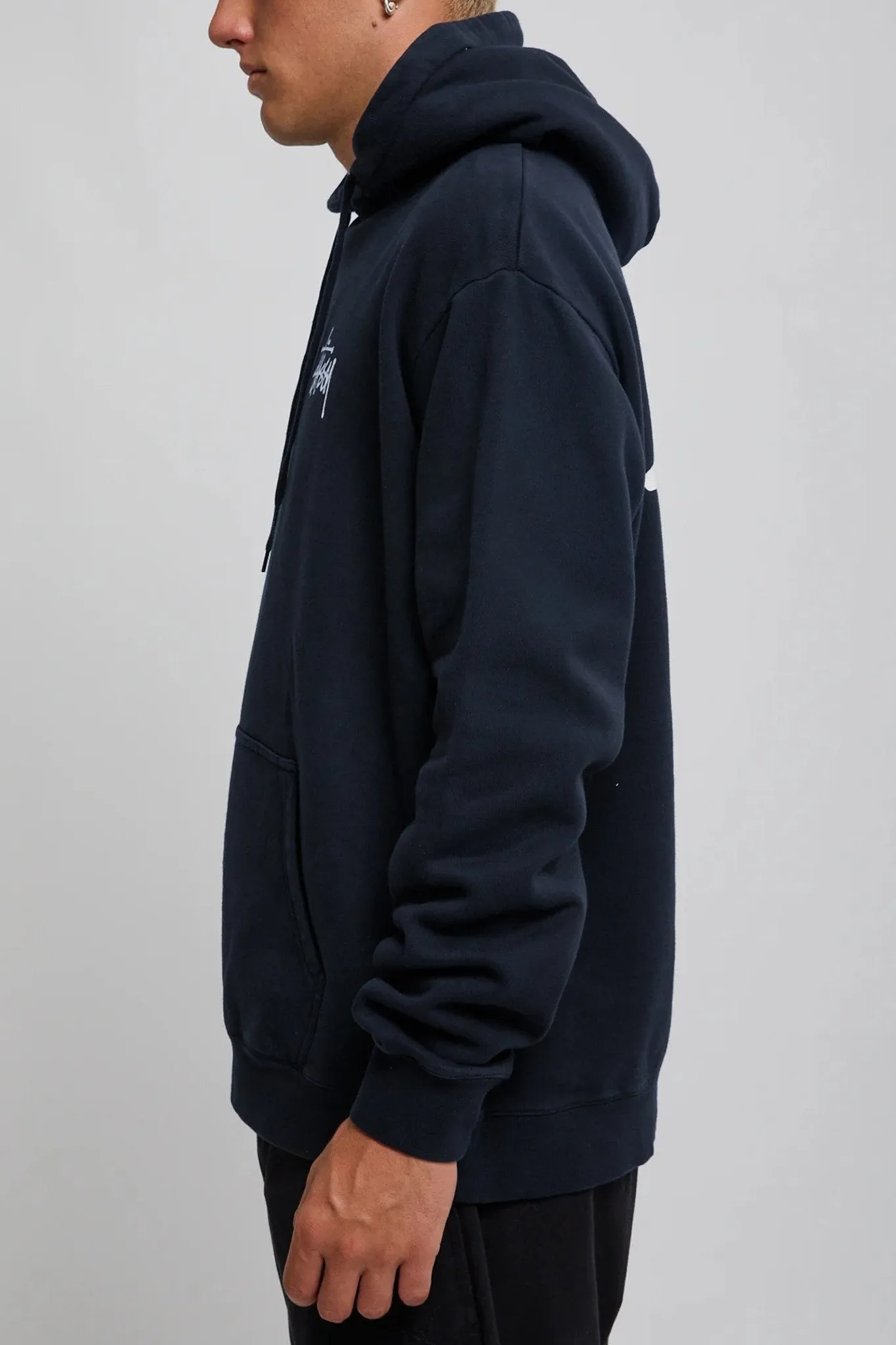 Graffiti LCB Fleece Hood Navy