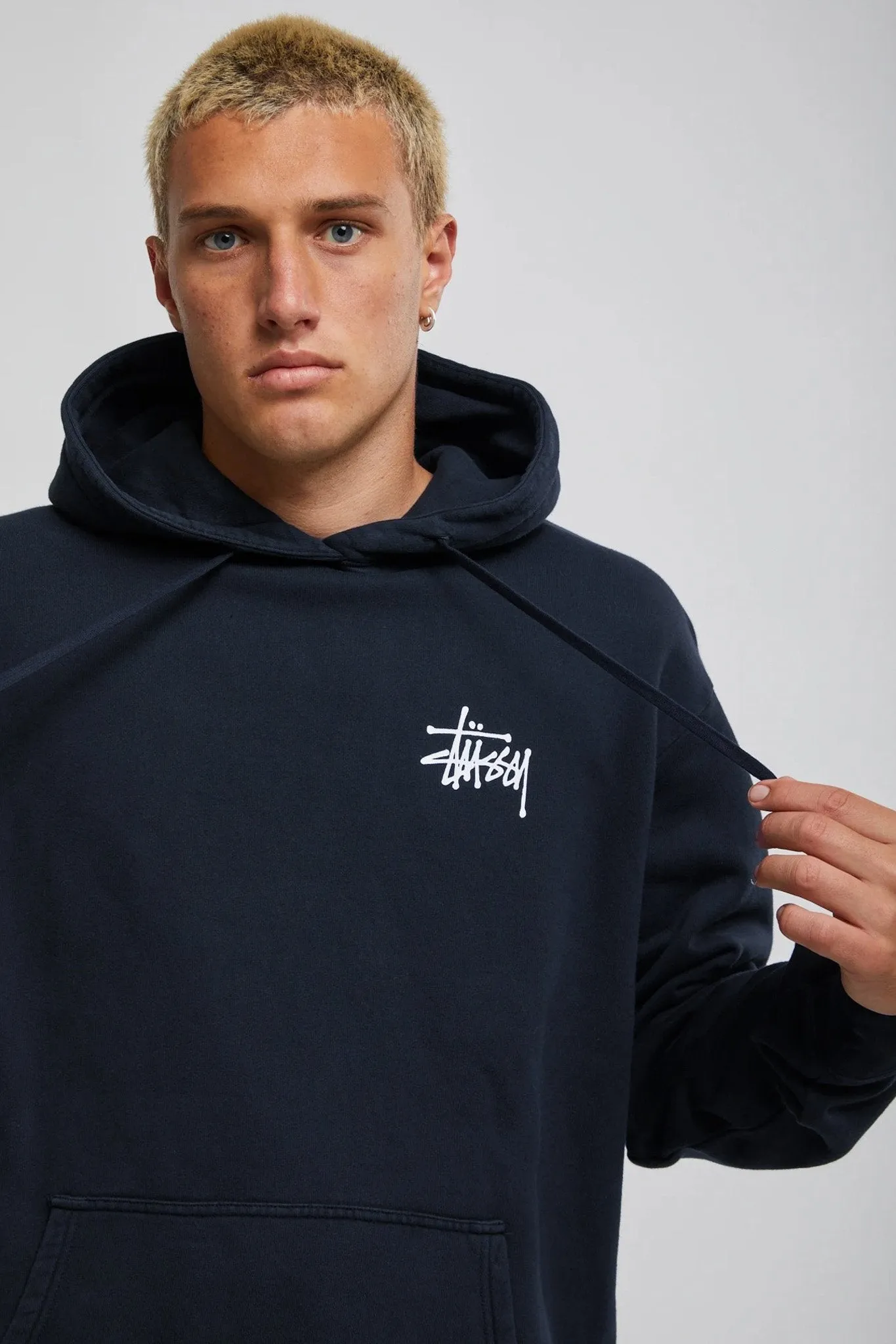 Graffiti LCB Fleece Hood Navy