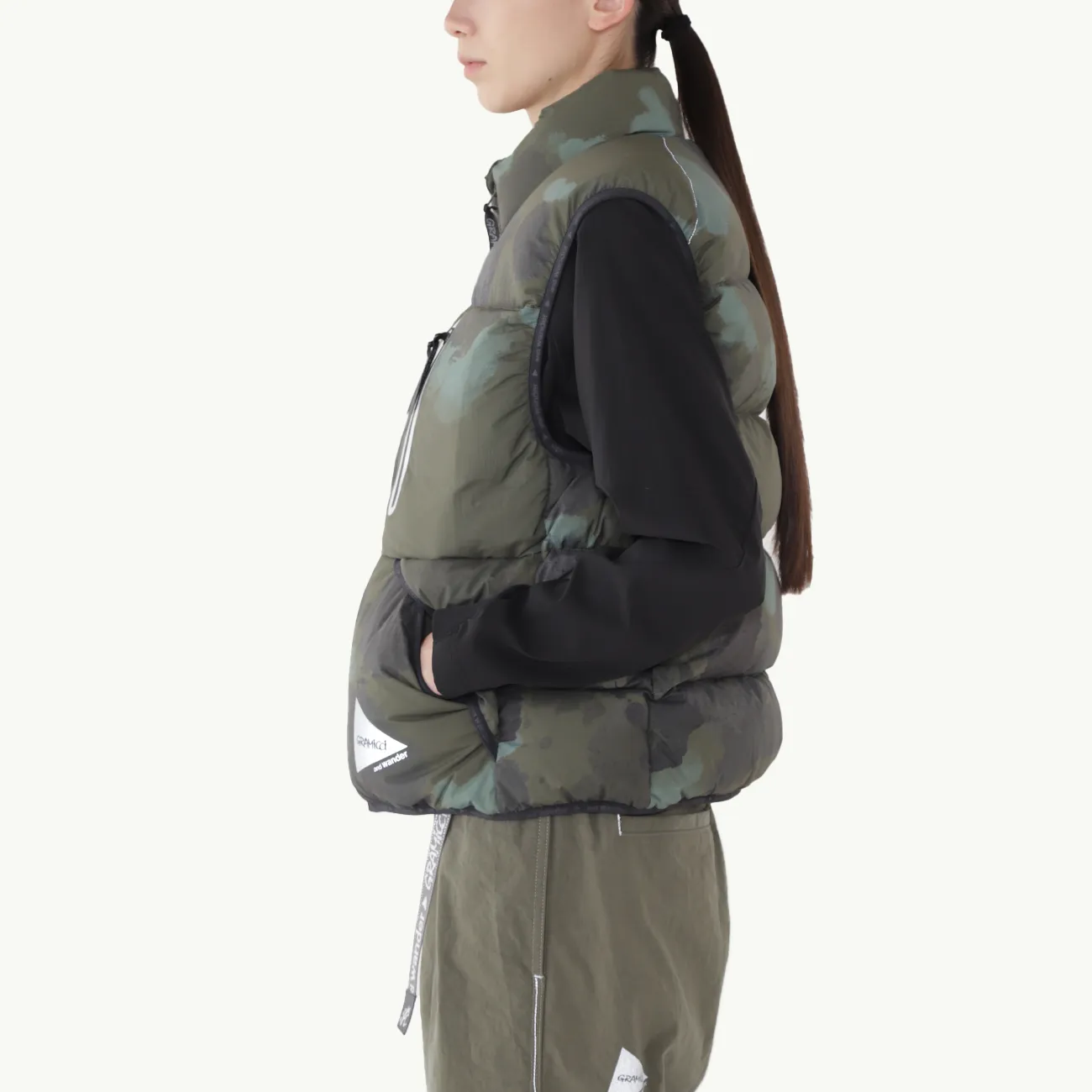 Gramicci x And Wander Women's Down Vest - Camo