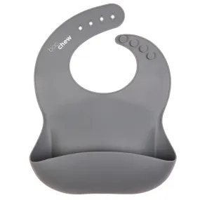 Graphite Silicone Bib for Babies - Boo Chew