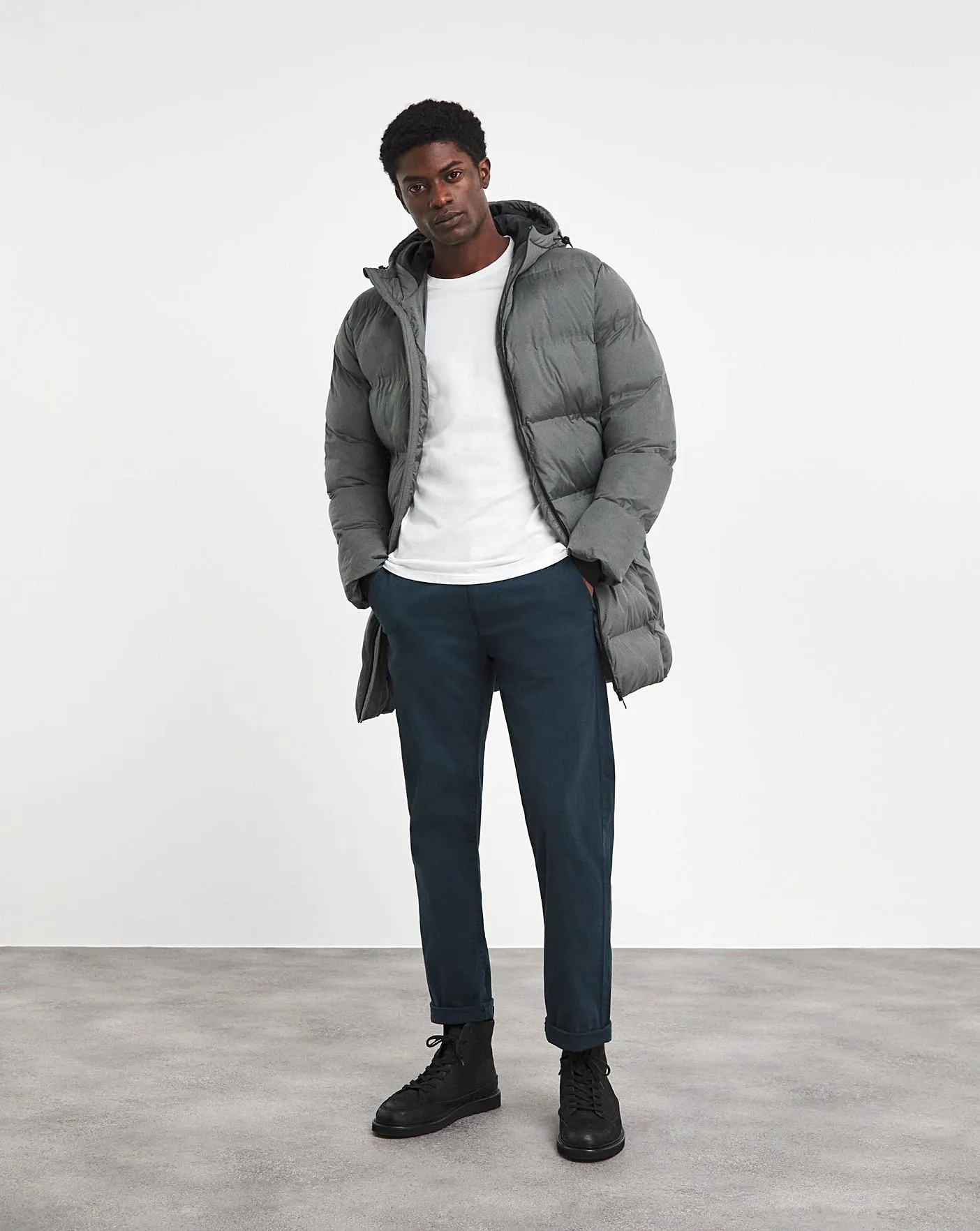 Grey Puffer Jacket