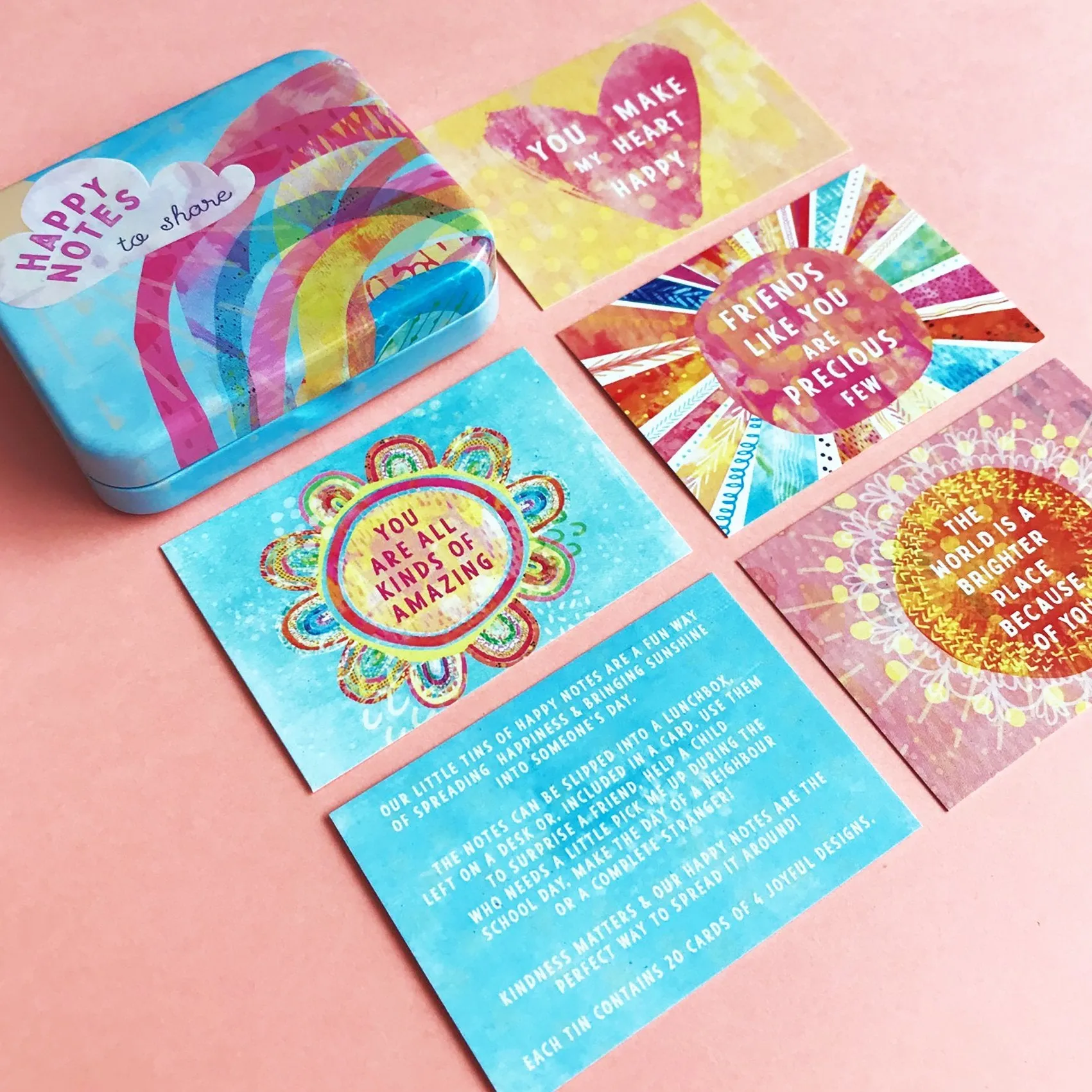 Happy & Fearless Notes - Set of 4