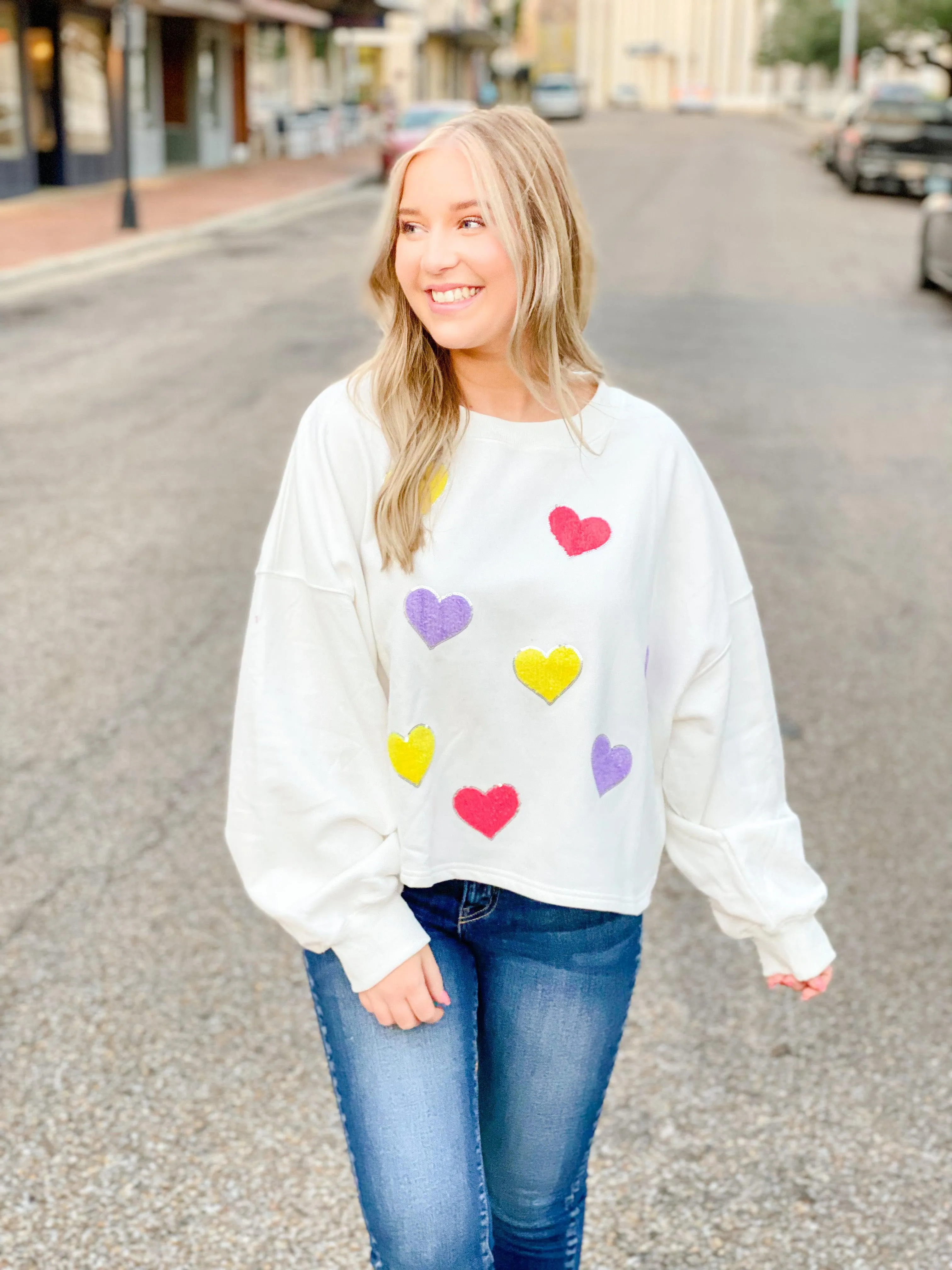 HEARTSTOPPER SWEATSHIRT-WHITE