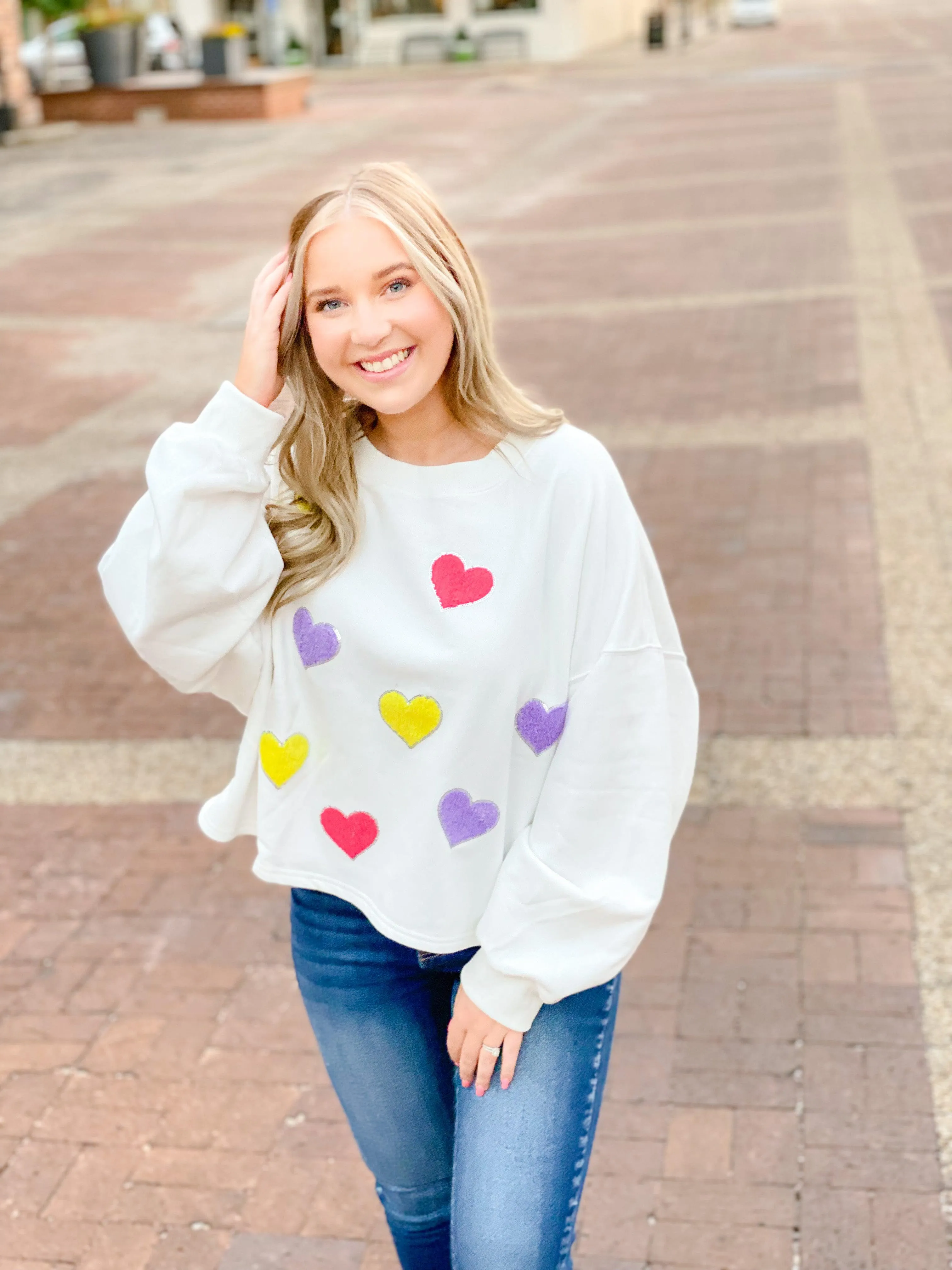 HEARTSTOPPER SWEATSHIRT-WHITE