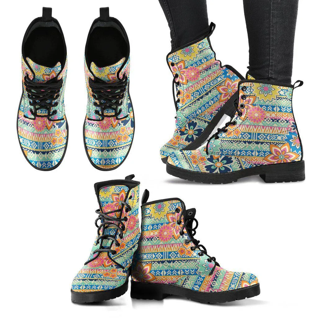 Leather Boots with Hippie Style for Women