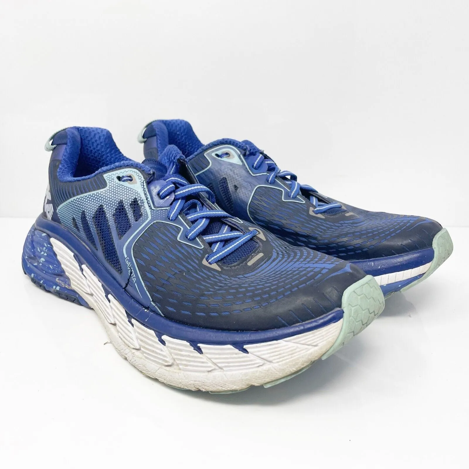 Hoka One One Womens Gaviota 1016303 BSTW Blue Running Shoes Sneakers Size 9.5