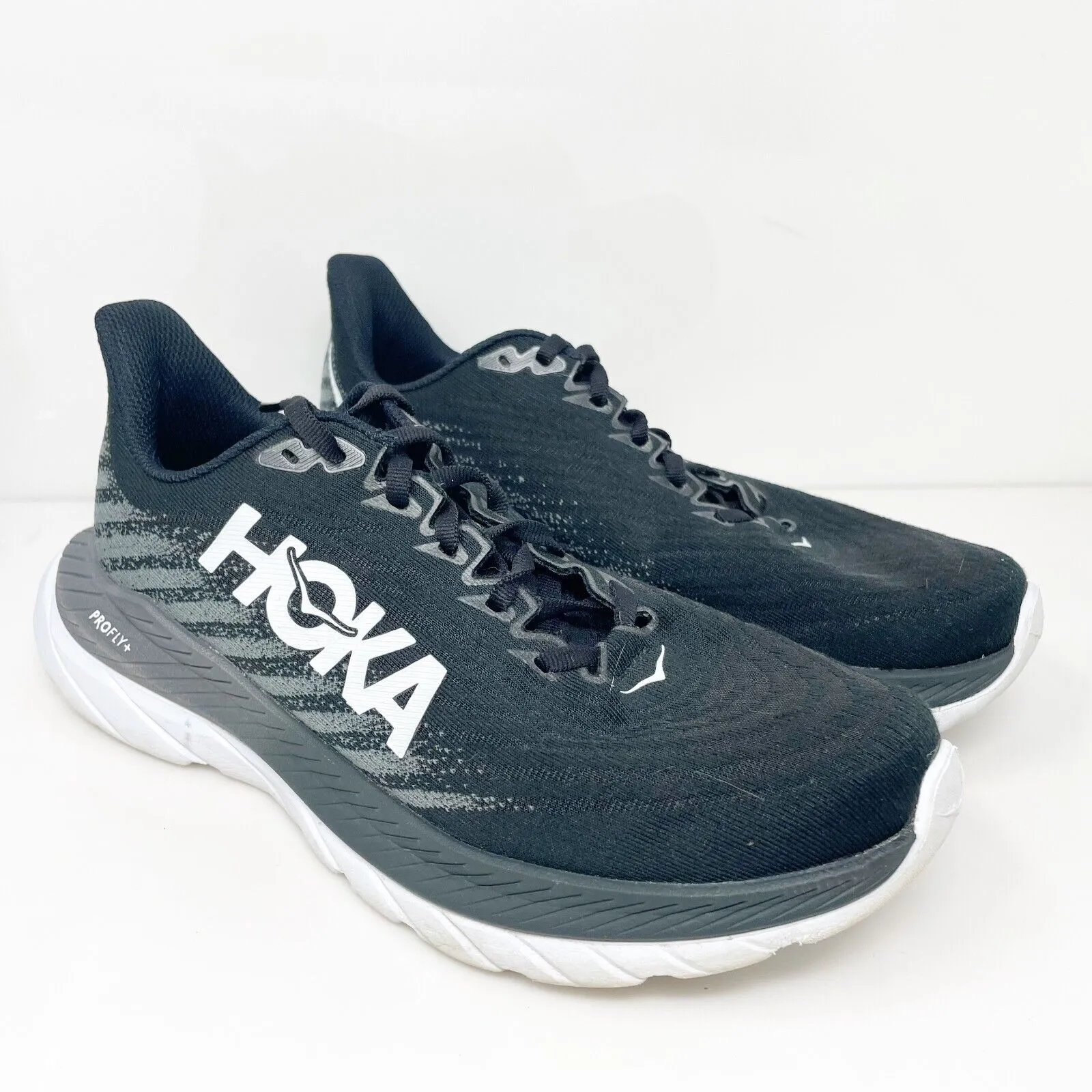 Hoka One One Womens Mach 5 1127894 BCSTL Black Running Shoes Sneakers Size 8.5 B