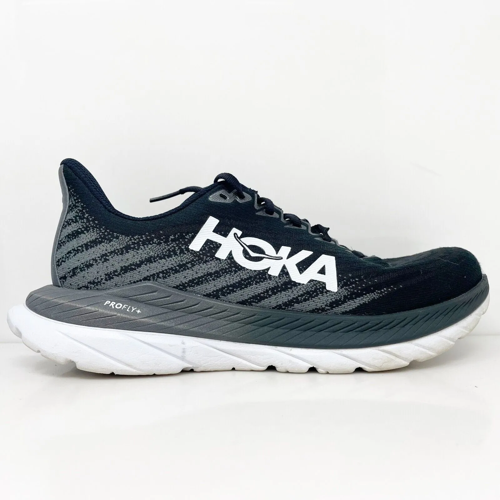 Hoka One One Womens Mach 5 1127894 BCSTL Black Running Shoes Sneakers Size 8.5 B