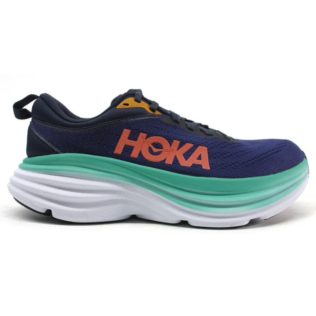 Hoka Womens Trainers Bondi 8 Lace-Up Low-Top Sneakers Textile - UK 4.5