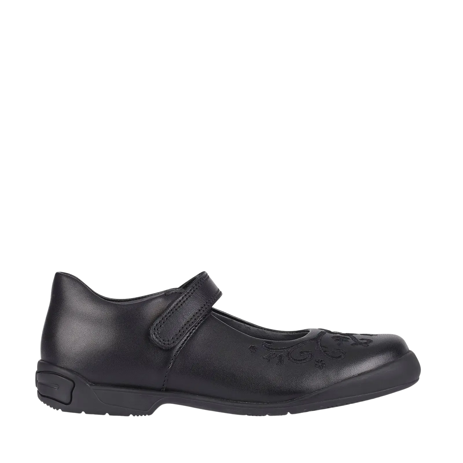 Hopscotch Patent School Shoes in Black