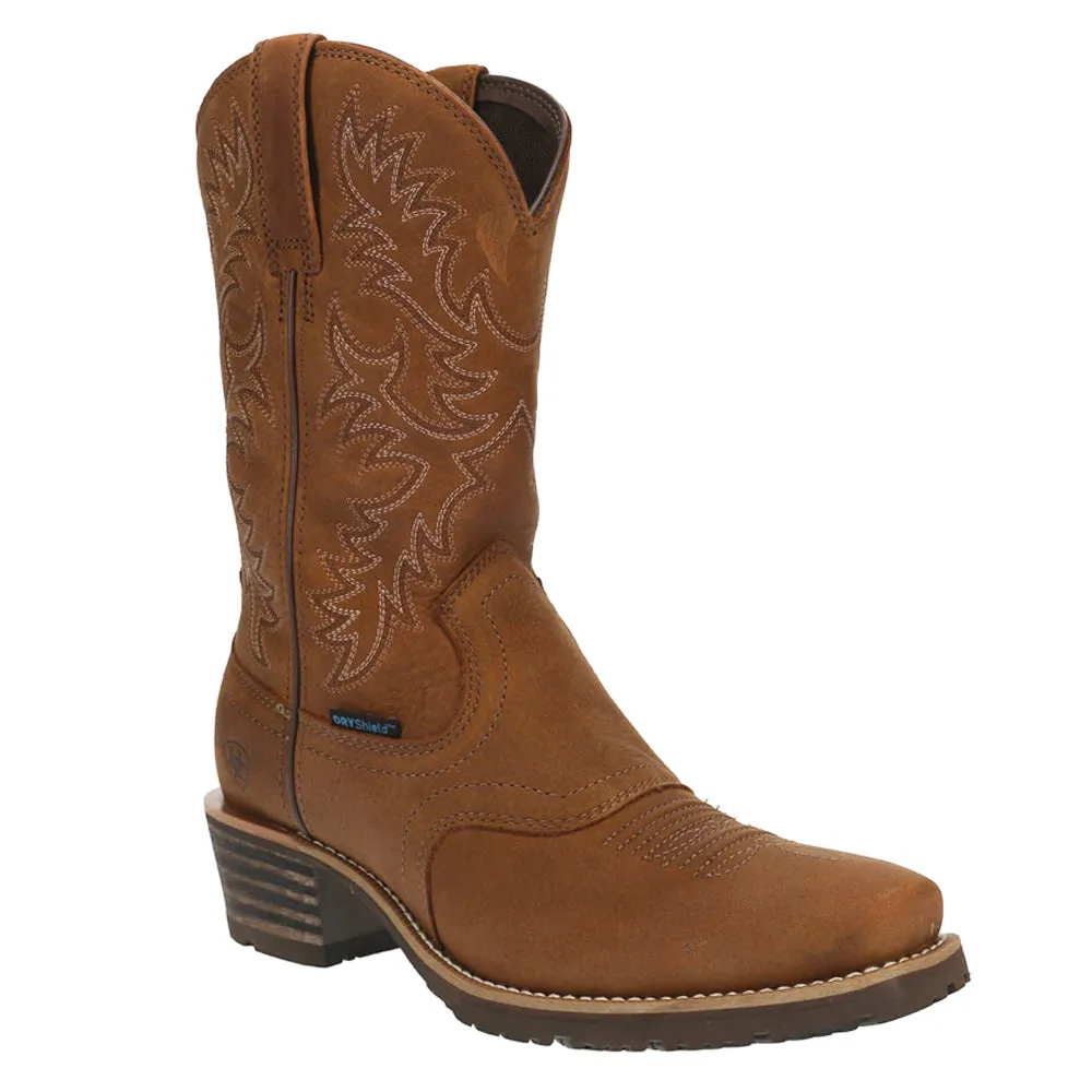 Hybrid Roughstock Embroidered Waterproof Square Toe Cowboy Boots