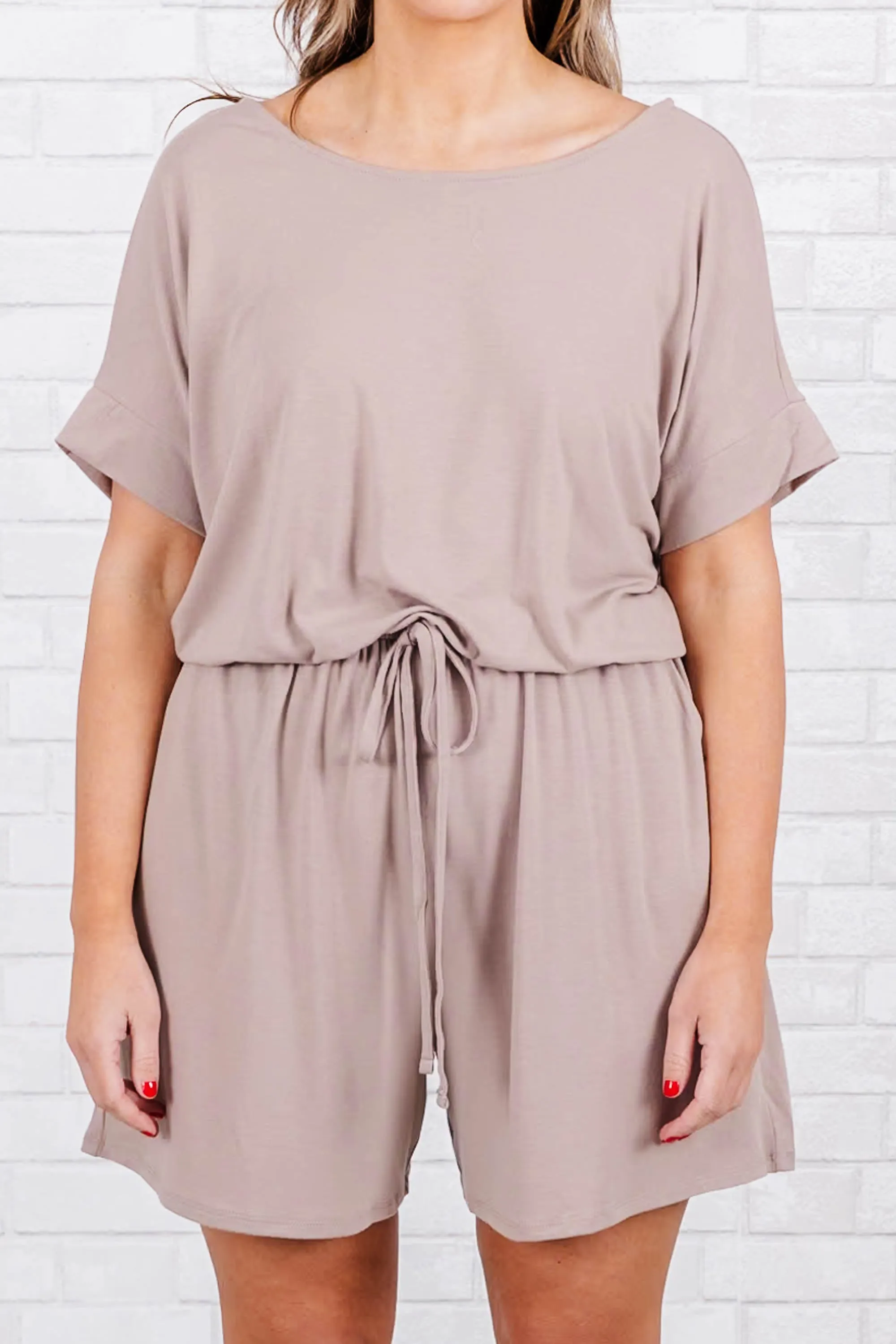 Hurry Romper, Sand Beige