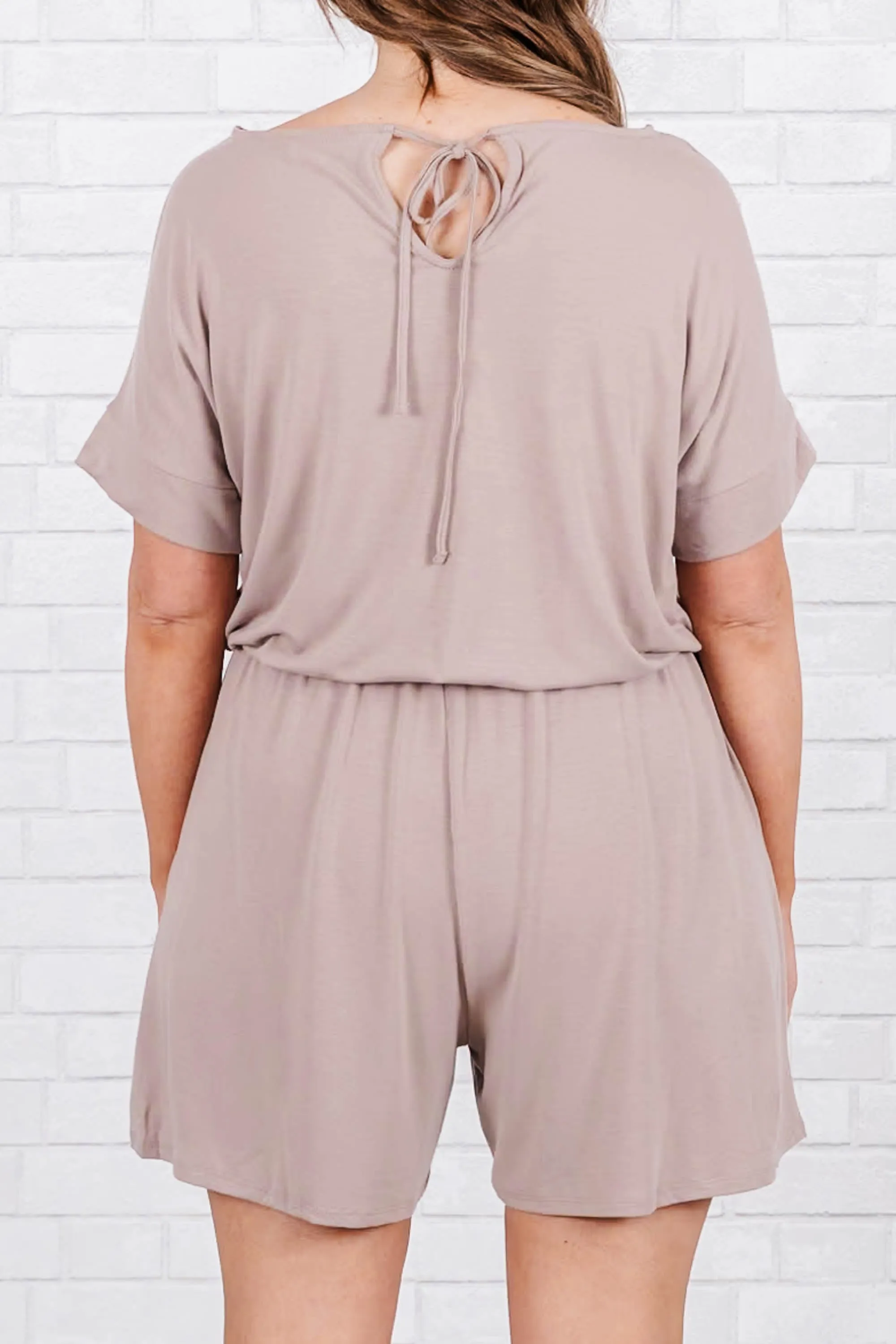 Hurry Romper, Sand Beige