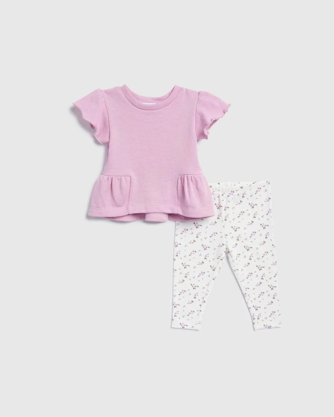 Infant Girl Floral Legging Set