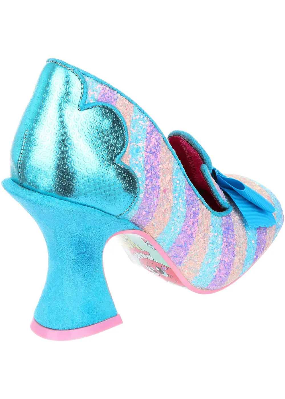 Blue 70's Fleur De Lis Pumps by Irregular Choice