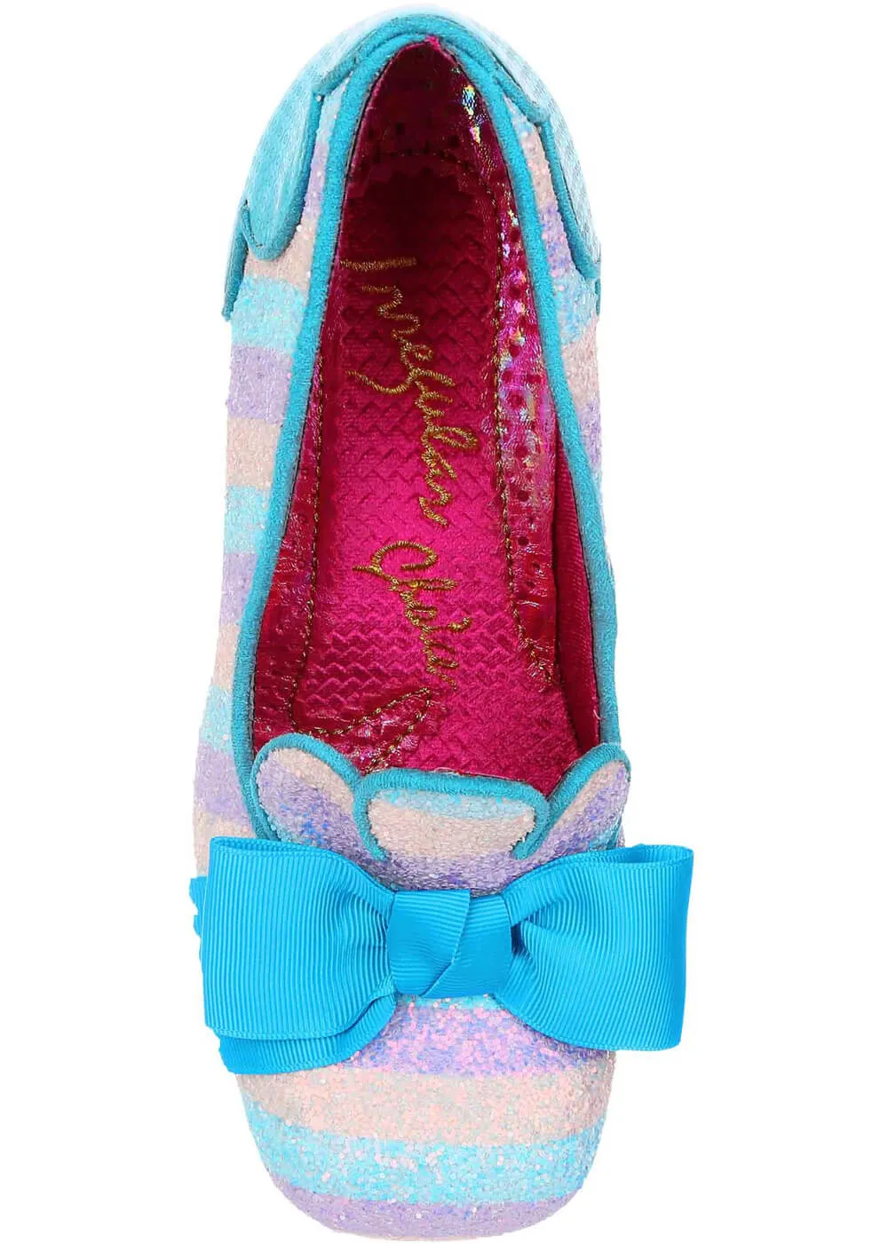 Blue 70's Fleur De Lis Pumps by Irregular Choice