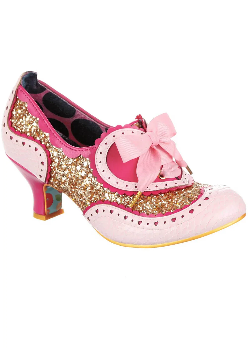 Irregular Choice Peach Pink Jazz Cat Pumps 40's