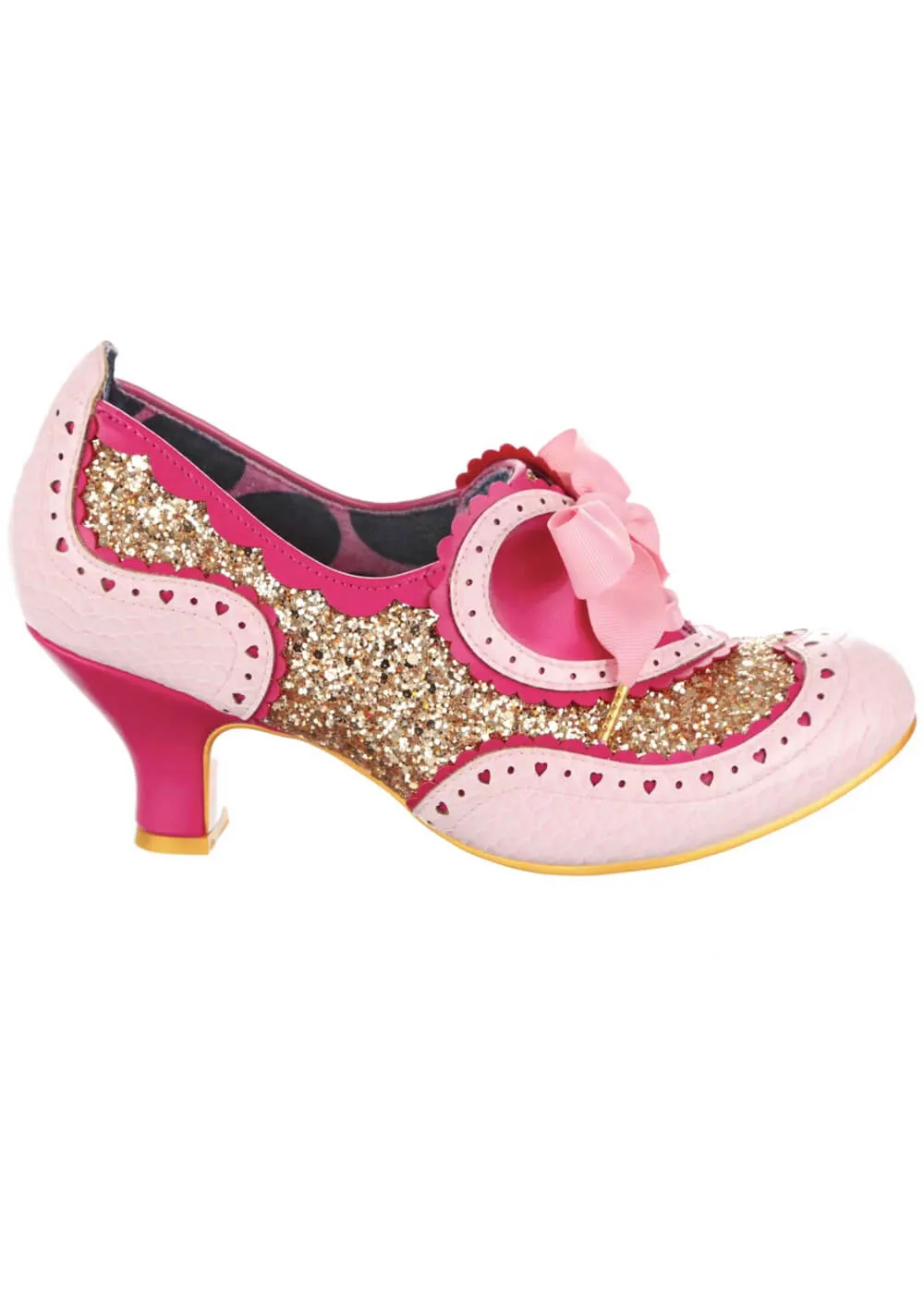 Irregular Choice Peach Pink Jazz Cat Pumps 40's