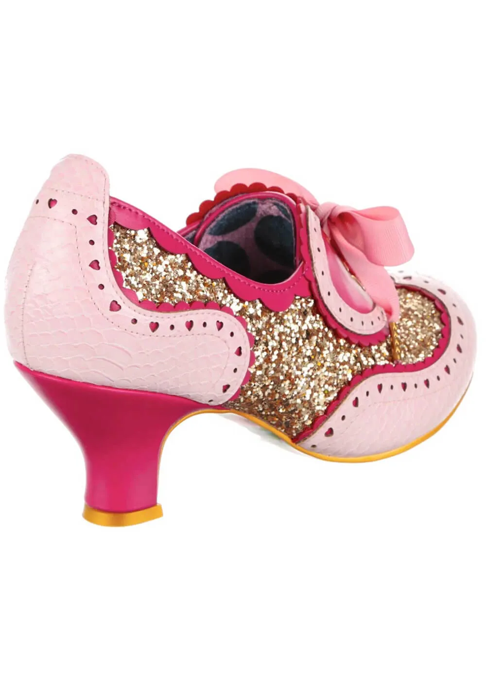 Irregular Choice Peach Pink Jazz Cat Pumps 40's