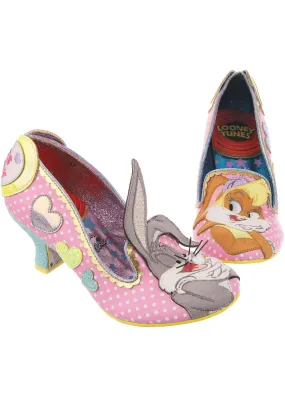 Irregular Choice Pink Looney Tunes Bunny Love Pumps 50's