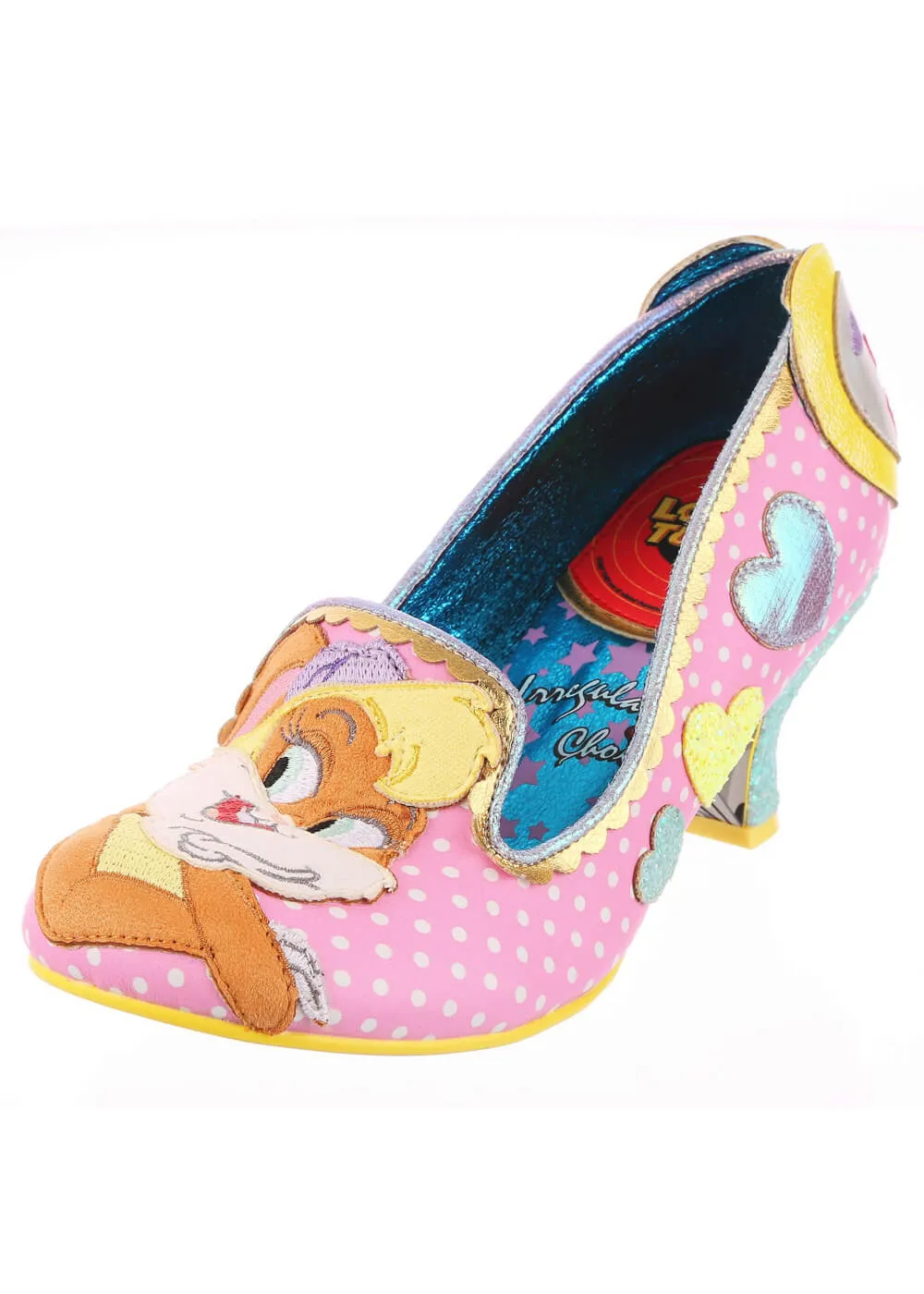 Irregular Choice Pink Looney Tunes Bunny Love Pumps 50's