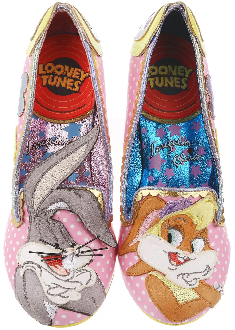 Irregular Choice Pink Looney Tunes Bunny Love Pumps 50's