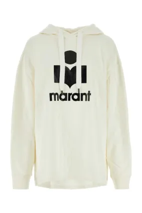 Isabel Marant Etoile Ivory Cotton Blend Marly Sweatshirt