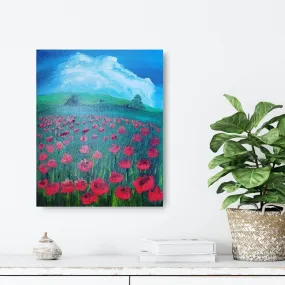 Red Wildflowers by Island Girl Art