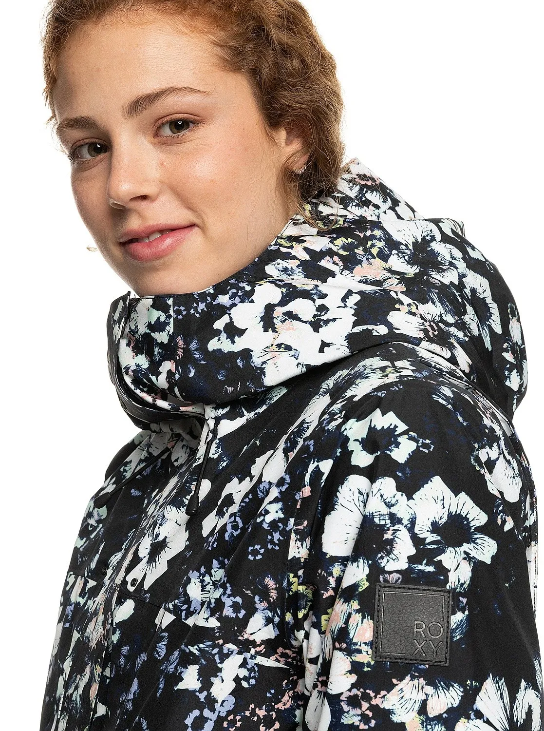 jacket Roxy Gore-Tex Glade Printed - KVJ1/True Black Black Flowers - women´s