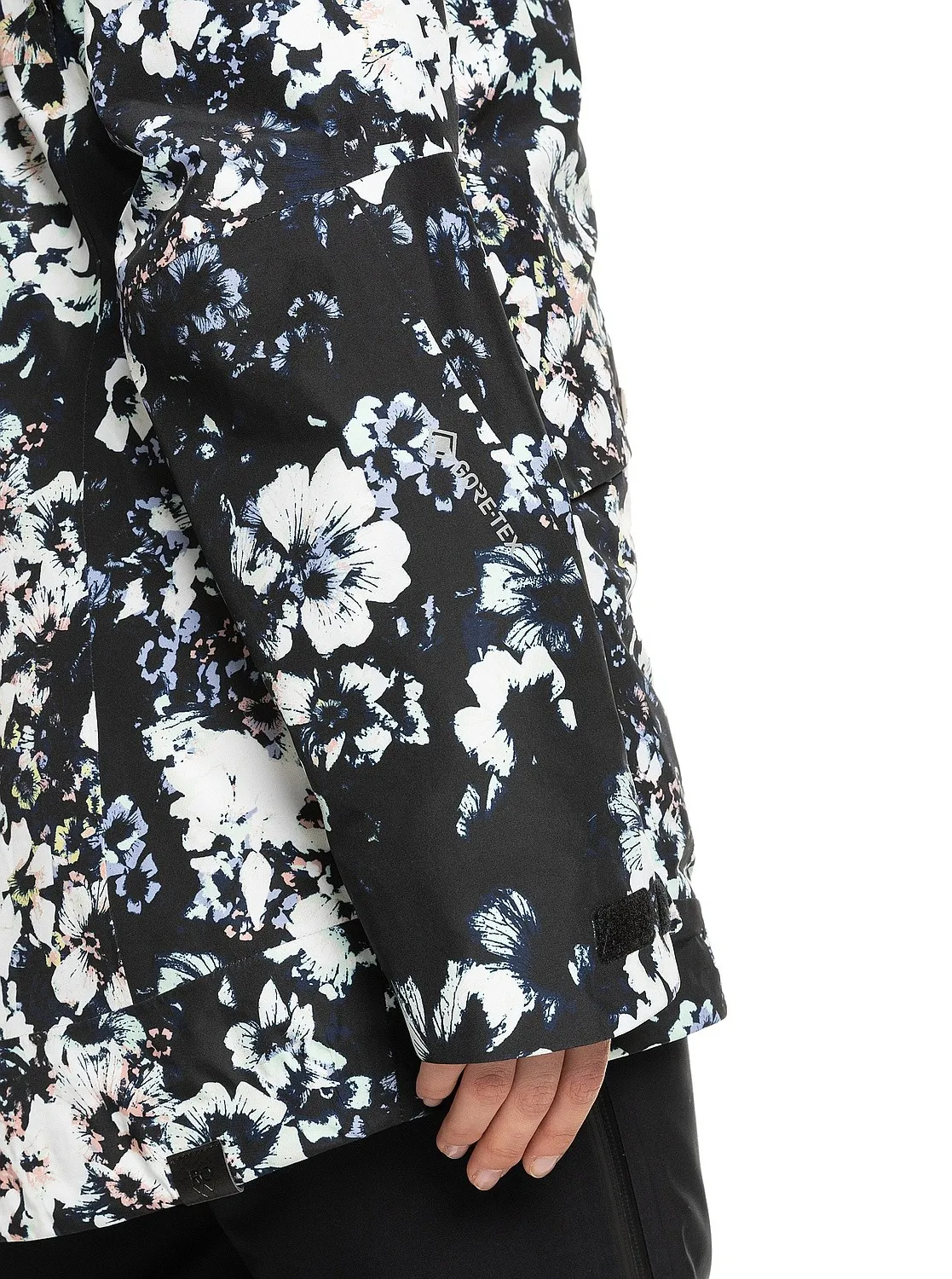 jacket Roxy Gore-Tex Glade Printed - KVJ1/True Black Black Flowers - women´s