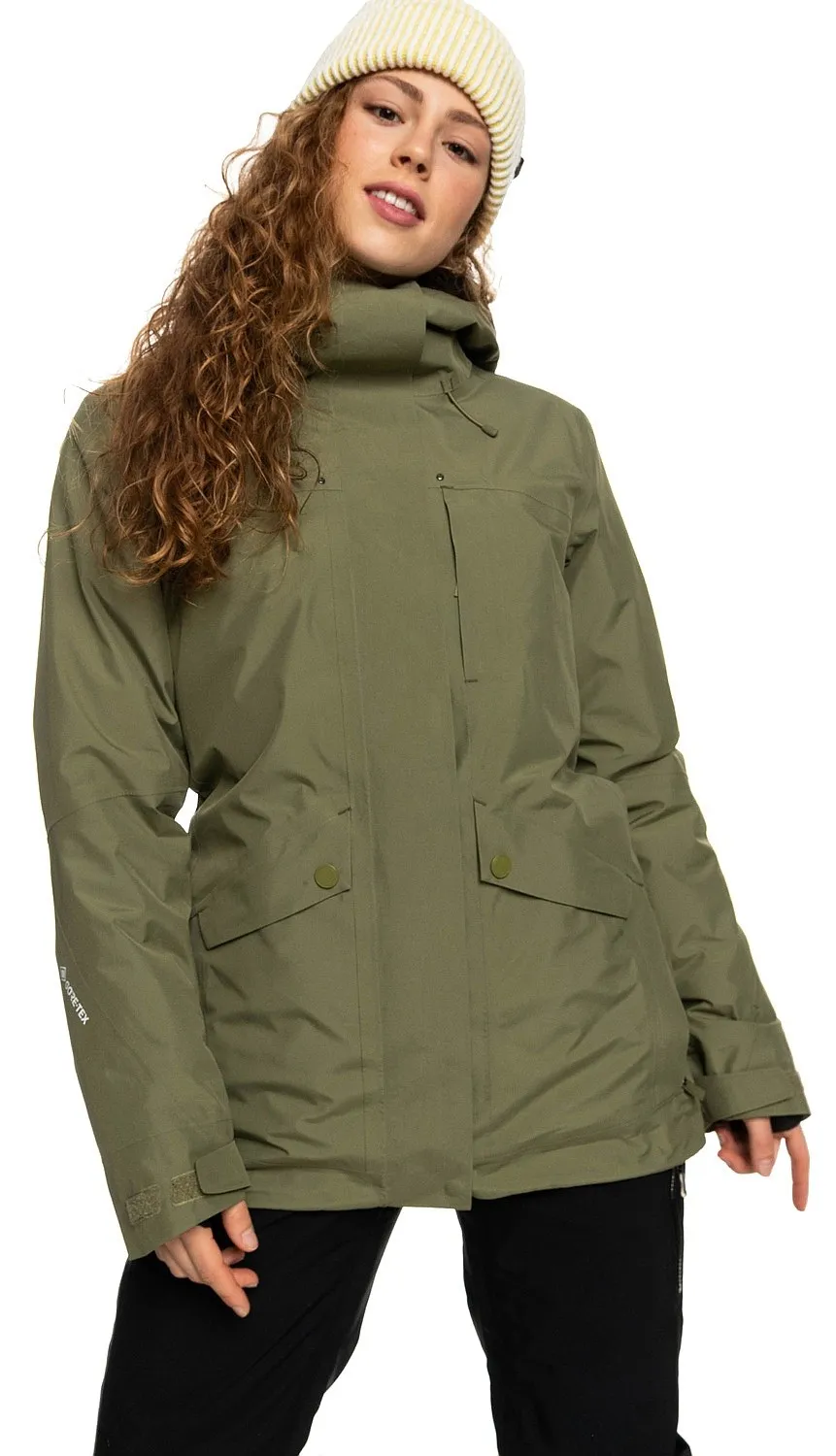 jacket Roxy Gore-Tex Glade - TPC0/Deep Lichen Green - women´s