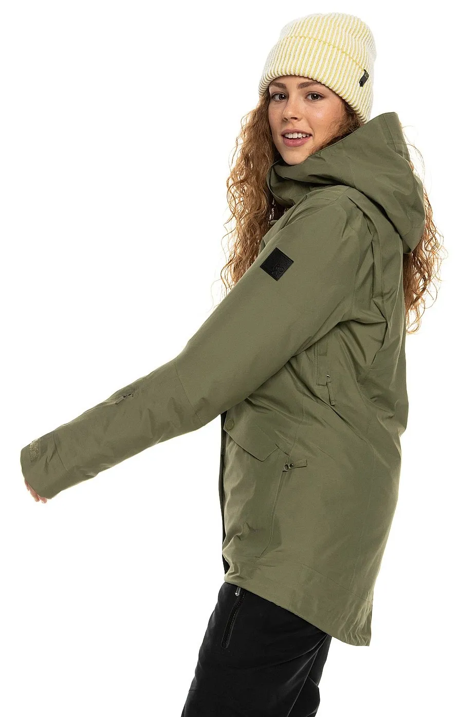 jacket Roxy Gore-Tex Glade - TPC0/Deep Lichen Green - women´s