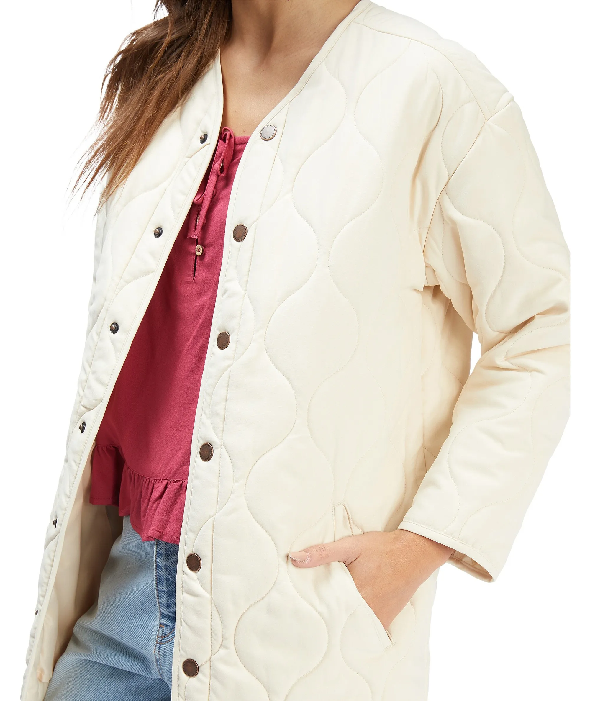 jacket Roxy Holding On - TEH0/Tapioca - women´s