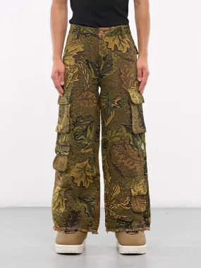 Jacquard Camouflage Knit Trousers (CAMOUFLAGE-JACQUARD-PANTS-GREE)