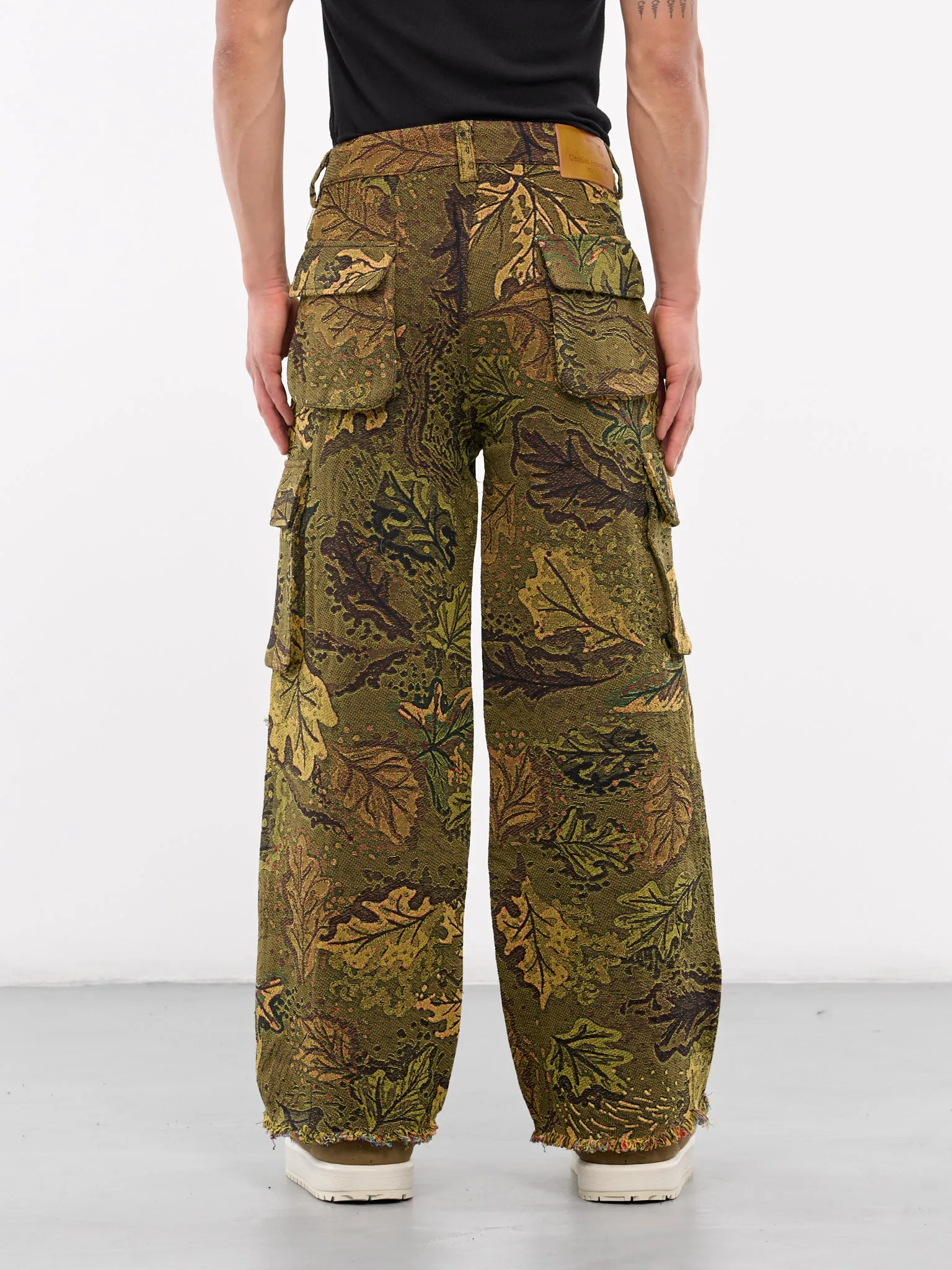 Jacquard Camouflage Knit Trousers (CAMOUFLAGE-JACQUARD-PANTS-GREE)