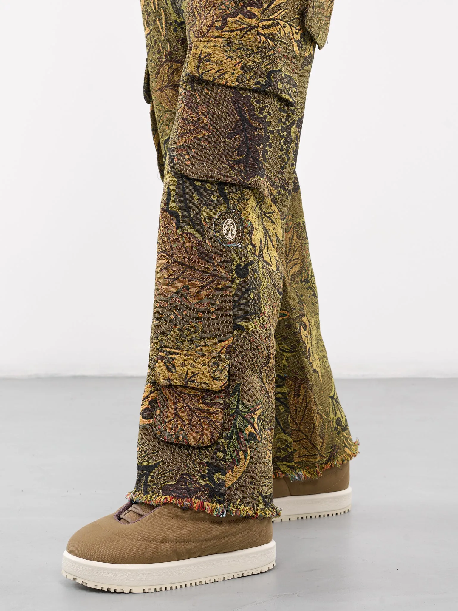 Jacquard Camouflage Knit Trousers (CAMOUFLAGE-JACQUARD-PANTS-GREE)