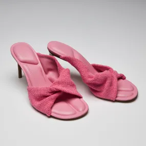 Jacquemus Pink 'Les Mules Bagnu' Heeled Sandals Size 40